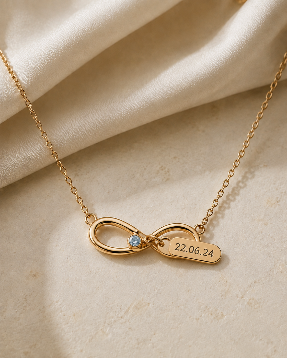 Forever Bond necklace with personal engraving